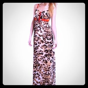 Nicole by Nicole Miller Animal Print Maxi