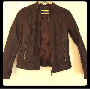 Faux leather jacket