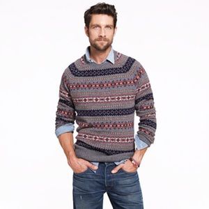 J.Crew Lambswool Fair Isle Sweater