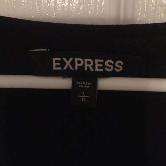 Black Express Dress with gold sequin bottom! - Picture 3 of 3