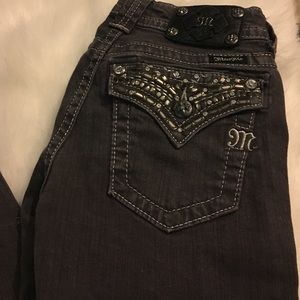 Miss Me JP5489 skinny dark grey jeans