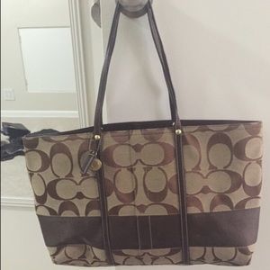 Authentic Coach Large tote and Coach wallet