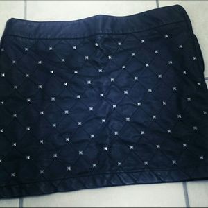 Black Studded Skirt