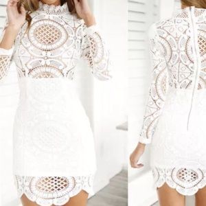 Crochet lace dress