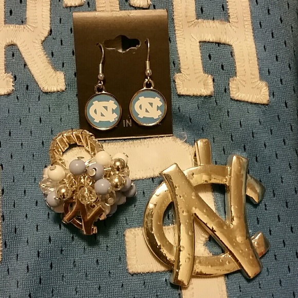 North Carolina ring earring and brooch