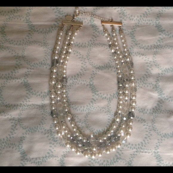 Two White House Black Market Necklaces .