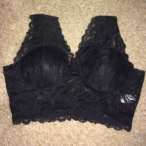 Black lace bralette