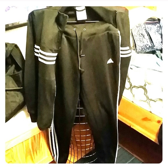 Adidas track suit with skinny leg
