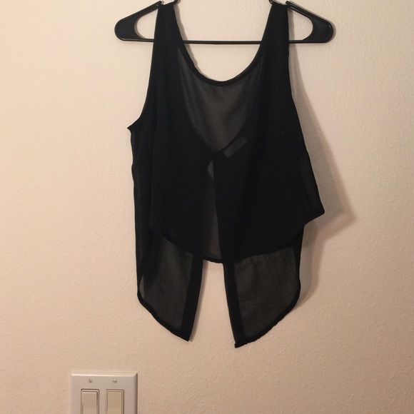 Black Sheer Top