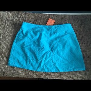 NWT Lands End swim skirt turquoise size 8