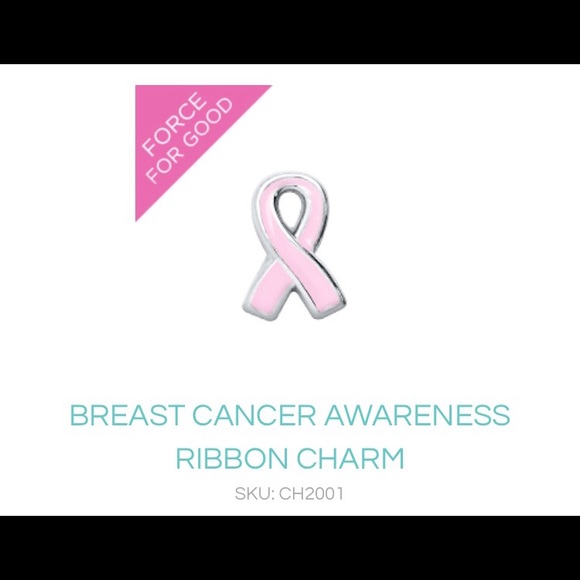 ORIGAMI OWL breast cancer awareness charm