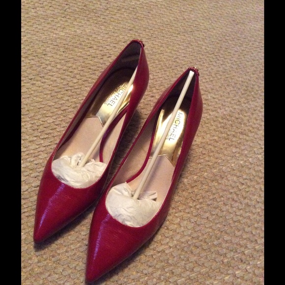 Michael Kors Red Patent Heels - Size 8