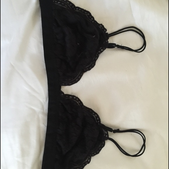 black lace bralette