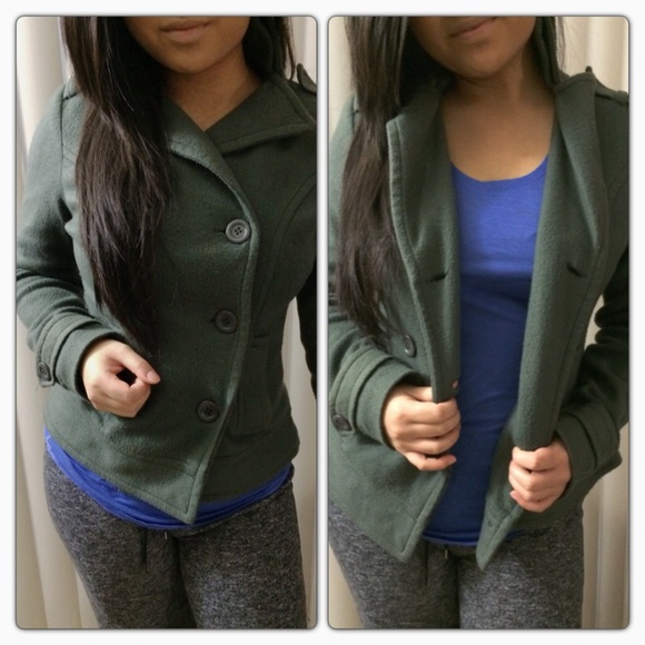 Beautiful grey dark medium coat S