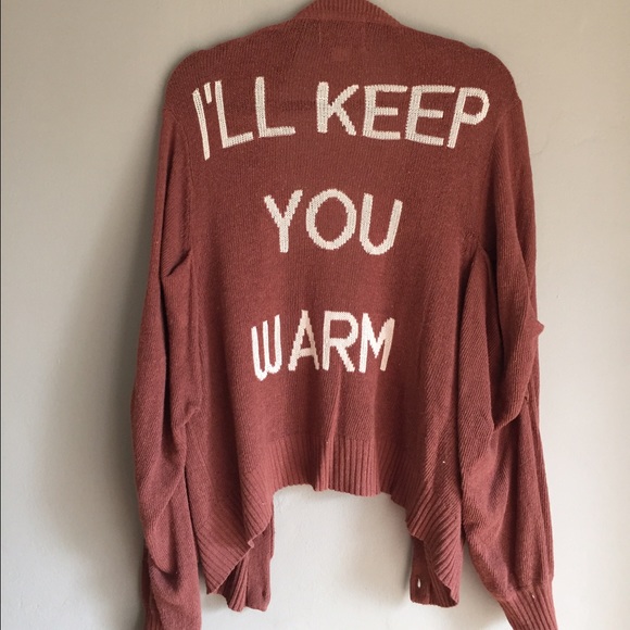 Wildfox I'll Keep You Warm Bonfire Cardi