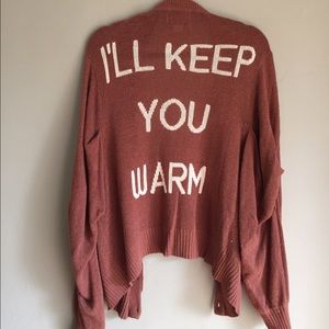 Wildfox I'll Keep You Warm Bonfire Cardi