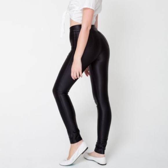 American Apparel Black Disco Pants