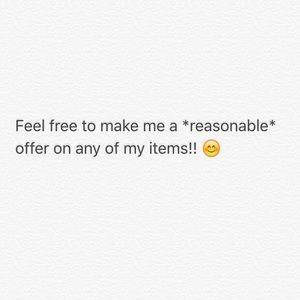 MAKE ME AN OFFER! 😊