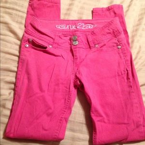 Rue21 pink skinny jeans size 0R