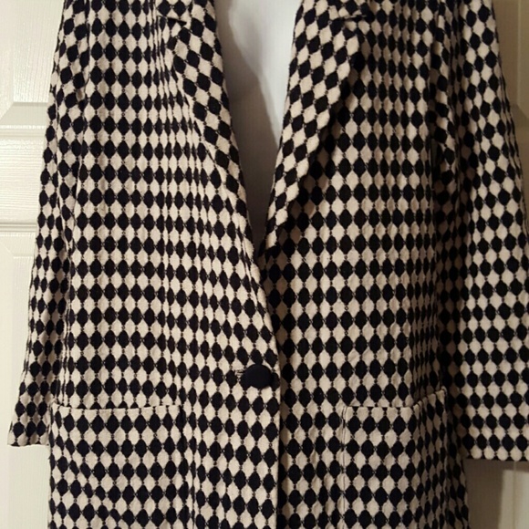 optional  Jackets & Blazers - Vintage black& white houndstooth boyfriend  jacket