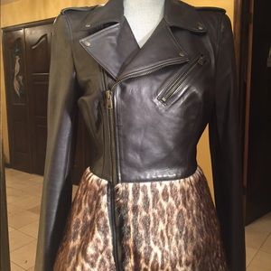 Auth. Alexander McQueen leather jacket size IT-44