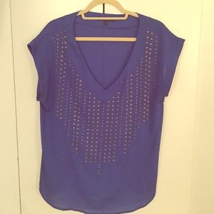 Studded Blue Blouse