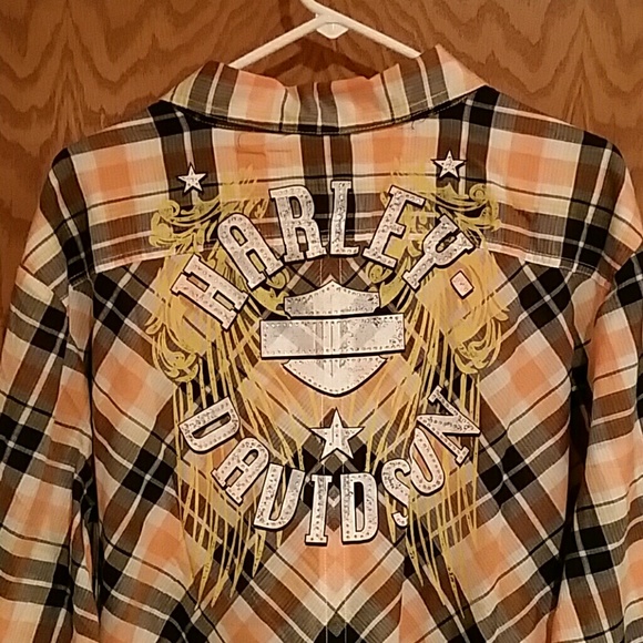 Harley Davidson western style shirt - Picture 2 of 2