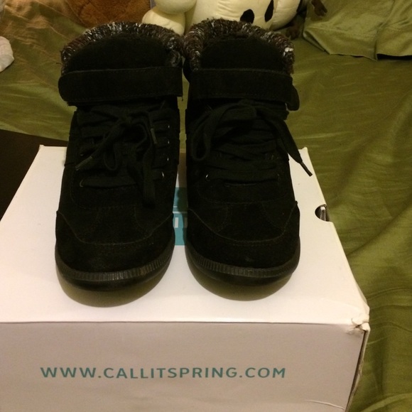 Call it spring wedge sneakers