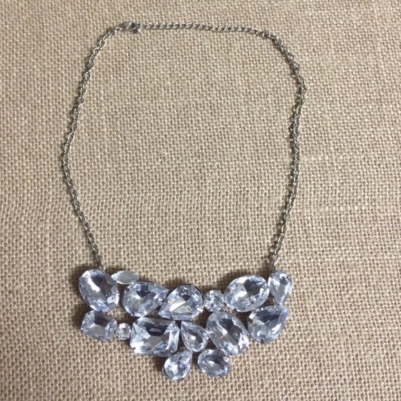 Silver Fashion Rhinestone Necklace