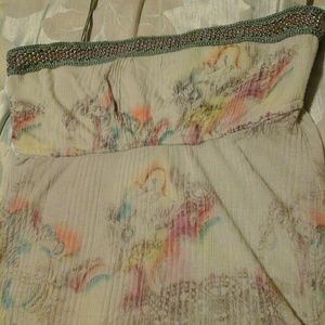 Cute Rare Free People printed rainbow top in S