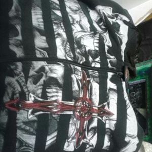 Hooded zipper jacket