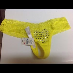 Bright yellow thong - XS