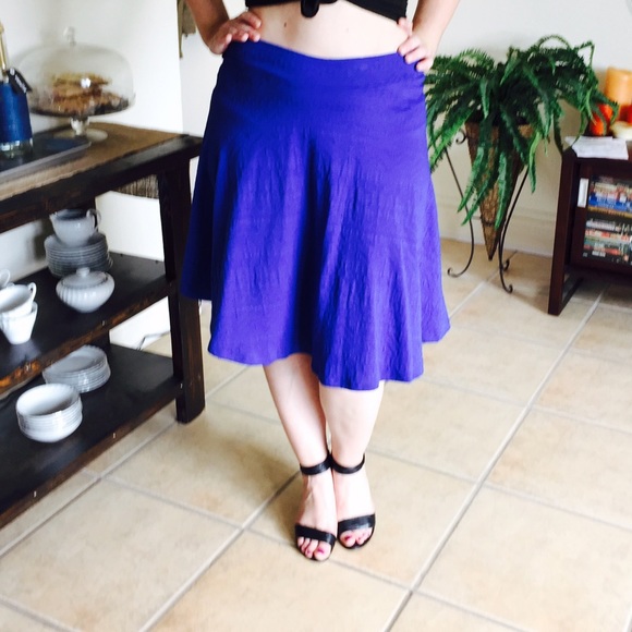 Blue circle skirt