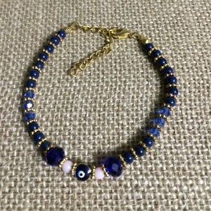 Dark Blue/Gold Bracelet