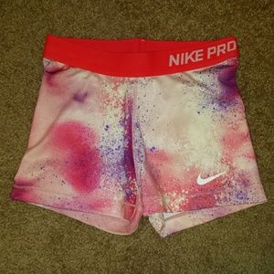 NEVER WORN GALAXY PRINT NIKE PRO SPANDEX