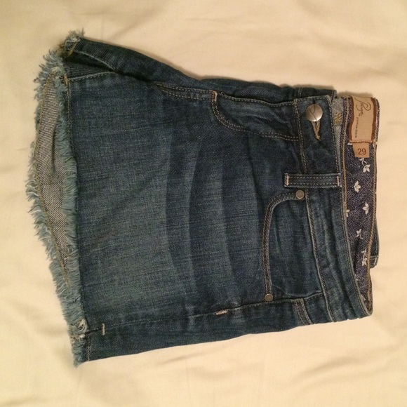 Paige denim cut off shorts