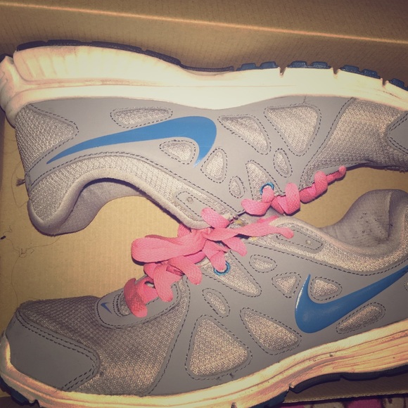 Grey Nike running sneakers