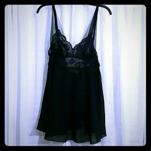 Black Sheer Babydoll