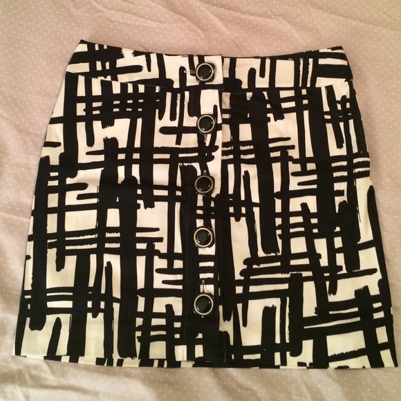 Black and white I-N-C mini skirt - Picture 1 of 3