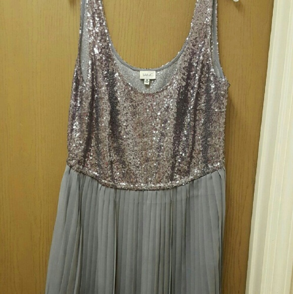 Grey Sparkly Sequin Dress