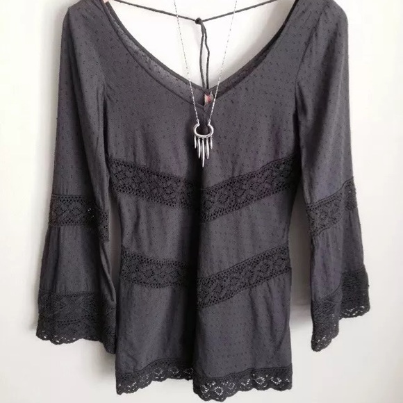 Free People Crochet Tunic Size Small