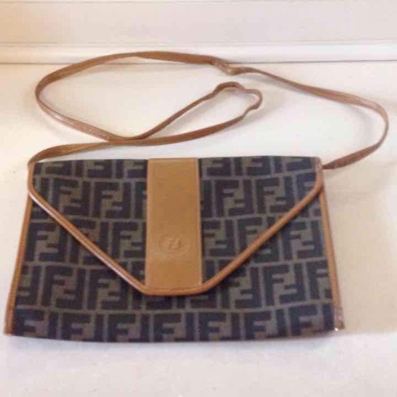 Fendi Monogram Crossbody Clutch