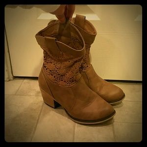 Wet Seal Brown Slouchy Boots