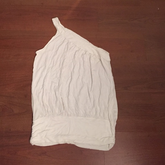 White one shoulder blouse