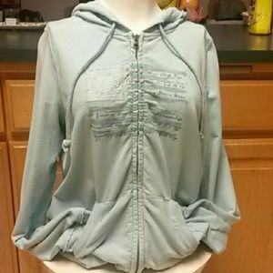 Ralph loren baby blue hoodie