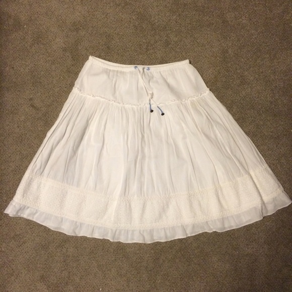 American eagle long white skirt