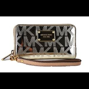Pewter Michael Kors wristlet