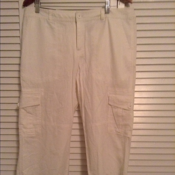 Linen Cargo capris
