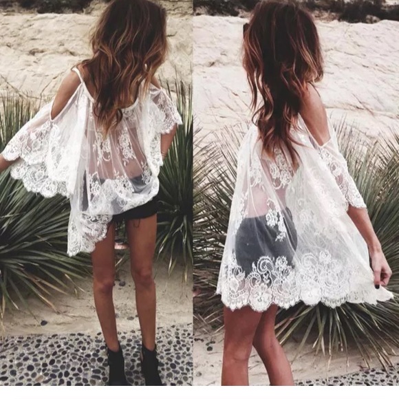 Lace  cover up - Picture 3 of 4