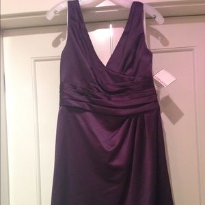 Brand new!  Satin bridesmaid dress in Lapis